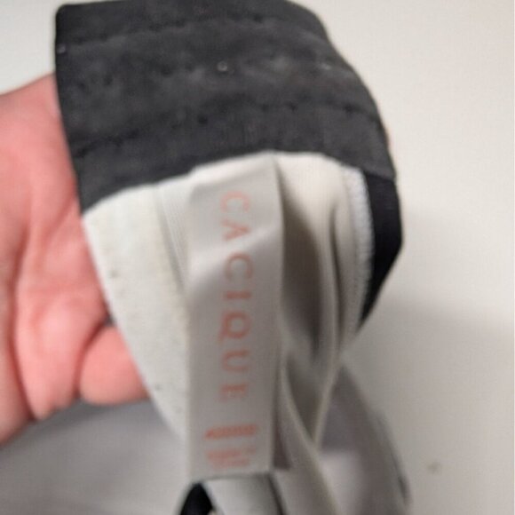 Cacique Lightly Lined Full Coverage Bra Womens 42DDD Black Floral Underwire - Picture 5 of 6